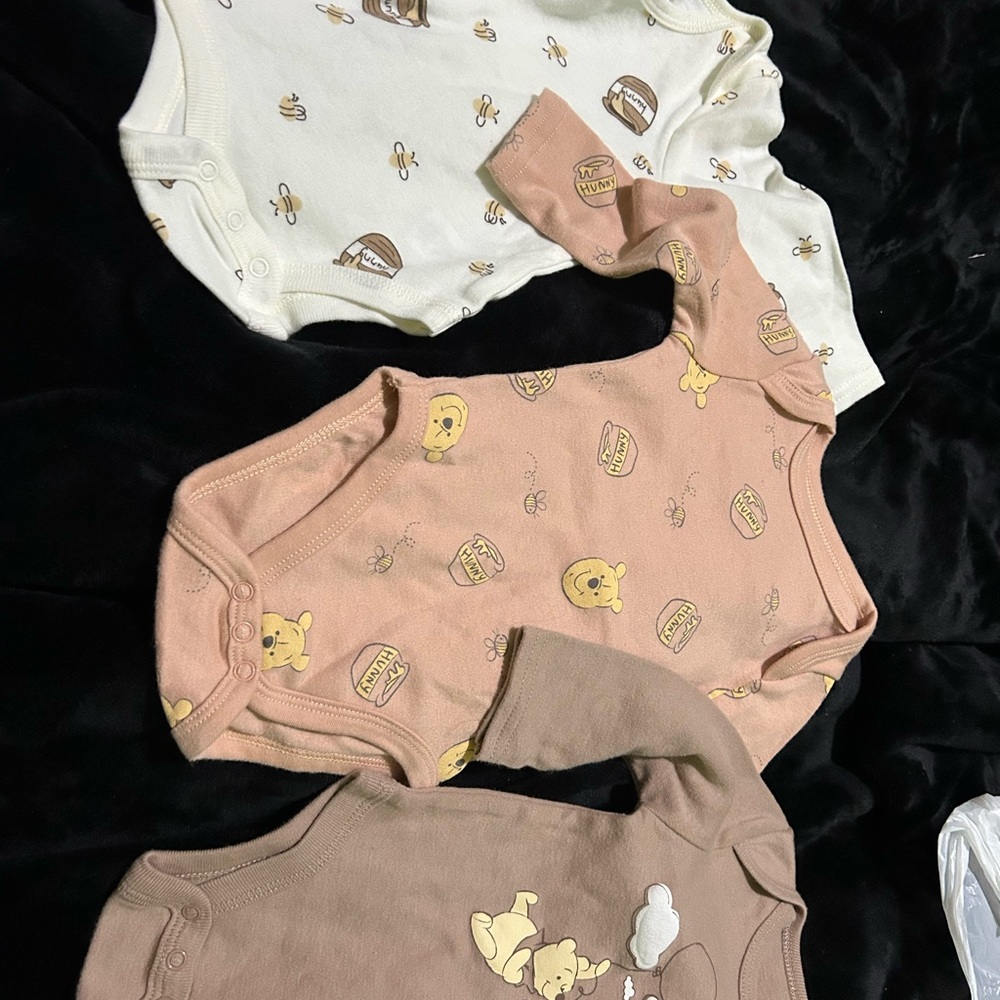 Disney Cream and Pink Bodysuits with Playful Designs